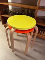 Ikea frosta krukje neon 2 stuks, Huis en Inrichting, Krukjes, Ophalen of Verzenden, Zo goed als nieuw, Hout