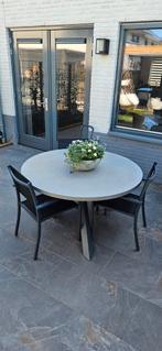 Tuintafel rond, betonlook, eettafel, buiten tafel, intratuin, Tuin en Terras, Tuinsets en Loungesets, Ophalen, Eettafel
