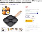 American Pancake Pan - Omeletpan - eierpan | Nieuw, Ophalen of Verzenden, Nieuw, Koekenpan of Braadpan, Keramische plaat