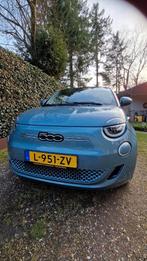 Te koop Fiat 500E 24kWh 70pk Aut 2021 Blauw CABRIO, Stof, Zwart, Cabriolet, Lichtsensor
