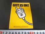 sticker energie besparing UIT IS IN! strip stekker steker *, Ophalen, Zo goed als nieuw, Bedrijf of Vereniging