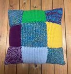 Mooi patchwork gehaakt kussen 42/42, Gebruikt, Etten-Leur, Vierkant, DJT@dejuistetoon.eu