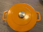 Combekk sous chef  24 cm oranje gietijzer braadpan, Ophalen of Verzenden, Zo goed als nieuw, Gietijzer, Koekenpan of Braadpan