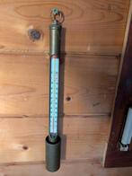 koperen antieke thermometer, Ophalen of Verzenden, Gebruikt