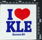 Sticker: Hannen Alt - I love Kle, Verzamelen, Ophalen of Verzenden