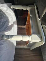 Salontafel eiken wit geverfd, Ophalen, Gebruikt, 100 tot 150 cm, 50 tot 100 cm