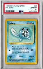 Poliwag Psa 10 Base set unlimited, Ophalen of Verzenden, Nieuw, Losse kaart