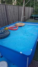 Zwembad met pomp en accessoires, Tuin en Terras, Zwembaden, 200 tot 400 cm, Gebruikt, Rechthoekig, 80 tot 120 cm
