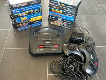 Sega Mega Drive II Compleet Pakket - 11 Games! beschikbaar voor biedingen