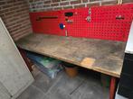 werkbank met achterpaneel, Doe-het-zelf en Verbouw, Werkbanken, Ophalen of Verzenden, Gebruikt