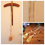 Oude brocante stokhanger kledinghanger en embrasses, Ophalen of Verzenden