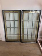 glas in lood raam dubbel glas 71,5x36x2,5cm, Ophalen, Gevelraam of Ruit, Minder dan 80 cm, Glas in lood