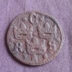 Bodemvondst Friesland: 1/4 Öre 1637-1642 Zweden Brons