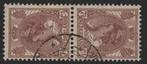 61 b  gebruikt (Keerdruk "Wilhelmina "bontkraag" 1924), Postzegels en Munten, Postzegels | Nederland, Verzenden, T/m 1940, Gestempeld