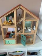 Hema Houten Poppenhuis, Ophalen, Zo goed als nieuw, Poppenhuis