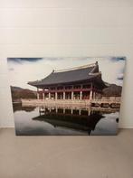 Groot canvas doek / foto schilderij van tempel 120 x 90 cm, Huis en Inrichting, Woonaccessoires | Schilderijen, Tekeningen en Foto's