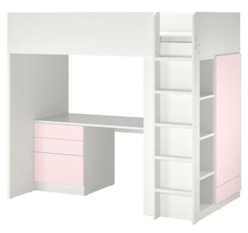 Ikea Smastad hoogslaper roze nieuwstaat beschikbaar voor biedingen