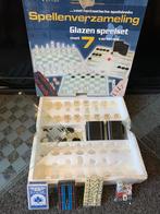 Glazen schaak/dam/backgammon spel, Hobby en Vrije tijd, Gezelschapsspellen | Bordspellen, Ophalen, Zo goed als nieuw
