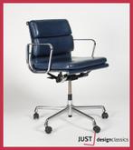 Vitra ea 217 Dubbelzijdig Midnight Blue Leder (voorraad:4), Huis en Inrichting, Blauw, Niet ingevuld, Ophalen of Verzenden, Zo goed als nieuw