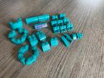 lego div. basis blokjes schuin donker turquoise (zie foto), Zo goed als nieuw, Verzenden, Losse stenen