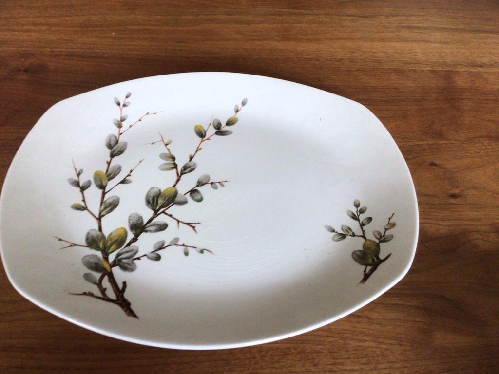 Staffordshire Servies - wilgenkatjes die in maart bloeien, Gebruikt, Ophalen of Verzenden, Schaal of Schalen, Overige stijlen