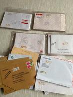 Collectie oude enveloppen met aantekenstrookjes, Postzegels en Munten, Brieven en Enveloppen | Nederland, Ophalen of Verzenden