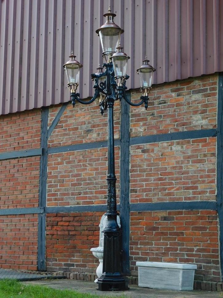 Eenmalig: Lantaarnpaal XXL - 380 cm, Antiek en Kunst, Antiek | Lampen, Ophalen of Verzenden