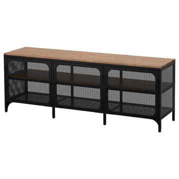IKEA FJÄLLBO Tv-meubel, zwart, 150x36x54 cm