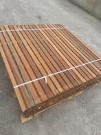 6 bijna nieuwe hardhouten lamellen schuttingen!, Ophalen, 150 tot 200 cm, Zo goed als nieuw, 150 tot 200 cm