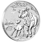 Lunar year of the Ox 2021 zilver 1 kilo, Ophalen of Verzenden, Zilver