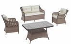 Tuin Loungeset Ronja 4 persoons bruin MAGAZIJN LEEGVERKOOP, Ophalen, Nieuw, Bruin, Eén