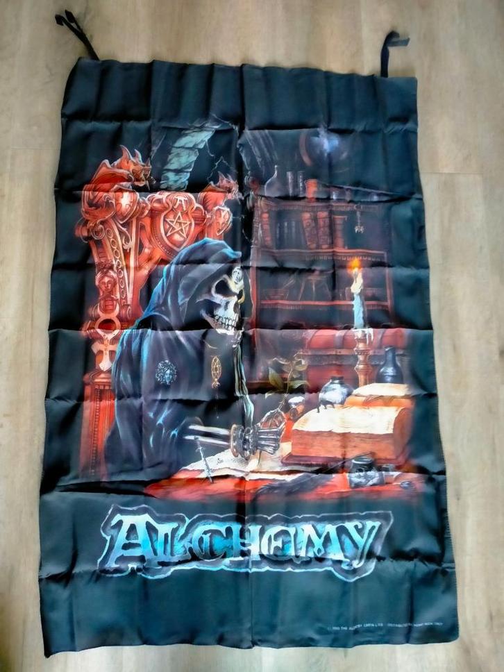 Alchemy Carta 1993 vintage band muziek gothic vlag RARE, Verzamelen, Muziek, Artiesten en Beroemdheden, Zo goed als nieuw, Overige typen