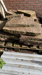 Natuursteen tegels ca. 5m2, Gebruikt, Natuursteen, Terrastegels, 5 tot 10 m²