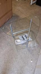 Mooi glazen salontafel, nieuw. 82x57cm, 100 tot 150 cm, Nieuw, Glas, Nvt