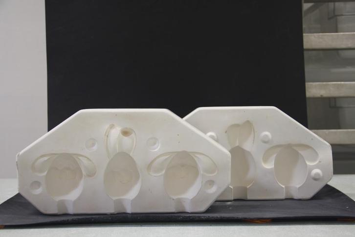 Vintage mallen set te koop – Thema: Pasen, Hobby en Vrije tijd, Pottenbakken, Gebruikt, Ophalen