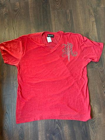 Rawyalty Rood Strass T-shirt XL - beschikbaar voor biedingen