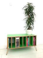 Groen kastje / bankje / tv-meubel / boekenkast / lectuurrek, Minder dan 100 cm, 25 tot 50 cm, Modern retro, Gebruikt