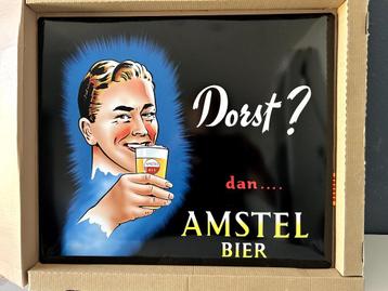 Amstel Emaille bord' Voetbal-klompen en -sokken beschikbaar voor biedingen