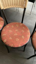 Vintage Riet Stoelen - Set van 8, Huis en Inrichting, Stoelen, Ophalen, Gebruikt, Vier, Metaal