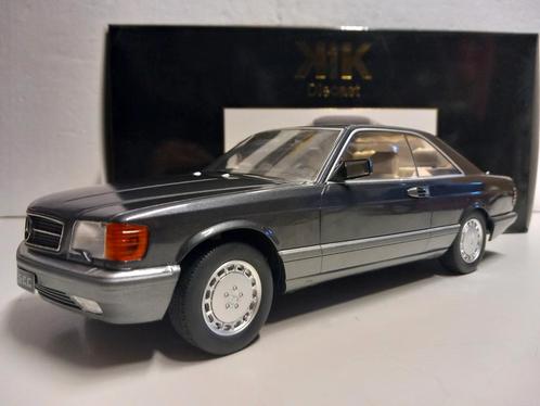 Mercedes Benz 560 SEC donkergrijs KK 1000 limited 1:18 KRD, Hobby en Vrije tijd, Modelauto's | 1:18, Zo goed als nieuw, Auto, Overige merken