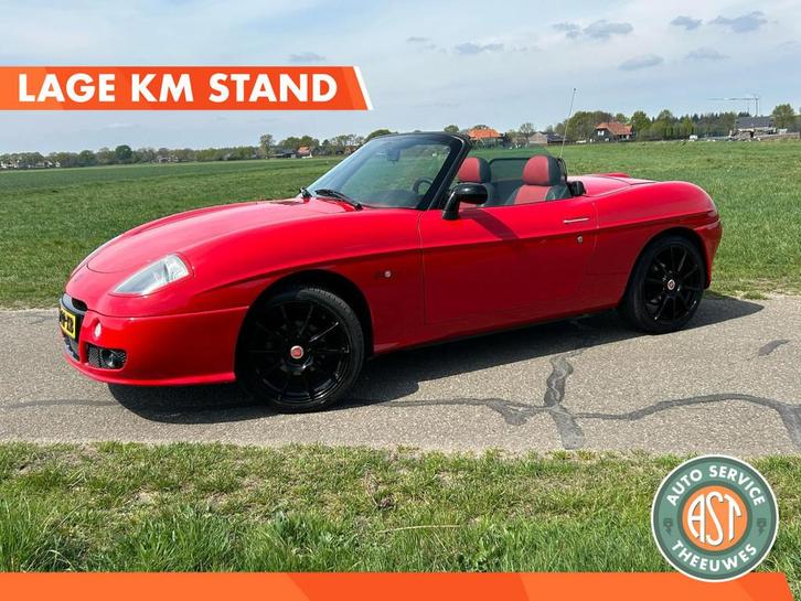 Fiat Barchetta 1.8-16V LAGE KM STAND|LEER|UNIEK MOOI!, Auto's, Fiat, Bedrijf, Te koop, Barchetta, Elektrische ramen, Lederen bekleding