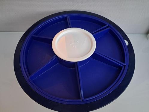 Tupperware hapjesschaal vakkenschaal prelude Preludio blauw, Huis en Inrichting, Keuken | Tupperware, Nieuw, Blauw, Verzenden