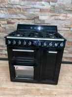Luxe Fornuis Smeg 6 pits met 3 ovens zwart hoogglans 90 cm, Witgoed en Apparatuur, Fornuizen, Fornello Esperta, Grill, Ophalen of Verzenden
