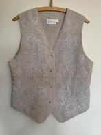 naturel halflinnen gilet met borduursel van P&C Q-Line, Beige, Ophalen of Verzenden, Maat 36 (S), Q-Line