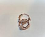 Pandora Creolen Oorbellen Rosé Goud, Sieraden, Tassen en Uiterlijk, Oorbellen, Ophalen of Verzenden, Zo goed als nieuw, Goud