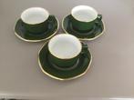 Kahla Kop en Schotel - 3x Groen/Goud - Nieuw!, Huis en Inrichting, Nieuw, Ophalen of Verzenden, Overige stijlen, Kop(pen) en/of Schotel(s)
