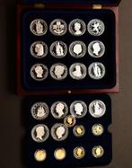 25 zilveren munten uit de Geschiedenis vd Nederlandse Gulden, Setje, Zilver, 1 gulden, Ophalen of Verzenden
