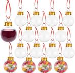 Transparante (kerst)ballen om te vullen/personaliseren, Ophalen of Verzenden, Zo goed als nieuw