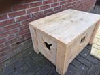Kattenbak ombouw oud steigerhout white wash, Ophalen, Zelfreinigend, Zo goed als nieuw, Gesloten