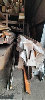 Partij hardhouten dorpels en tussenraam kozijnen, Ophalen